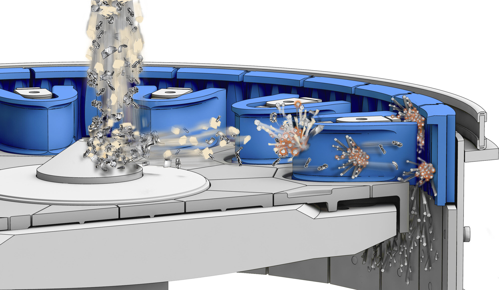 Rotor impact mill – crushing of composite materials